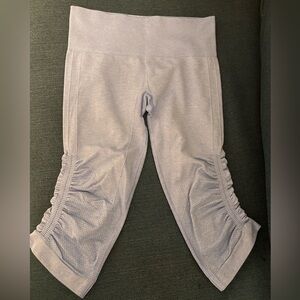 (Set of 2 grey/blue) Lululemon In the Flow Crop Leggings